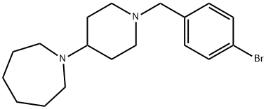 1-[1-(4-bromobenzyl)piperidin-4-yl]azepane 结构式