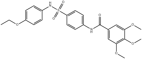 N-(4-{[(4-ethoxyphenyl)amino]sulfonyl}phenyl)-3,4,5-trimethoxybenzamide 结构式