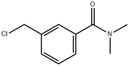 3-(氯甲基)-N,N-二甲基苯甲酰胺 结构式