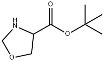 RS-恶唑烷-4-羧酸叔丁酯 结构式