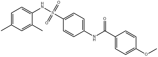 N-(4-{[(2,4-dimethylphenyl)amino]sulfonyl}phenyl)-4-methoxybenzamide 结构式