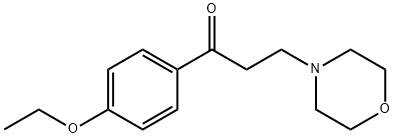 1-(4-乙氧基苯基)-3-吗啉丙烷-1-酮 结构式