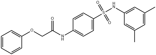 N-(4-{[(3,5-dimethylphenyl)amino]sulfonyl}phenyl)-2-phenoxyacetamide 结构式