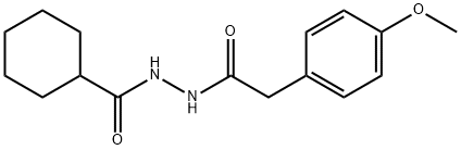 N'-[2-(4-methoxyphenyl)acetyl]cyclohexanecarbohydrazide 结构式