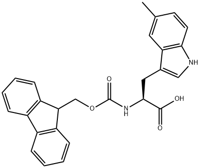 FMOC-L-5-甲基色氨酸 结构式