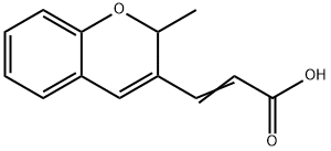 (E)-3-(2-methyl-2H-chromen-3-yl)acrylic acid 结构式
