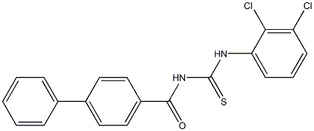 N-{[(2,3-dichlorophenyl)amino]carbonothioyl}-4-biphenylcarboxamide 结构式