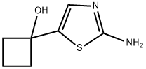 1-(2-氨基噻唑-5-基)-1-环丁醇 结构式