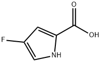 4-氟-1H-吡咯-2-羧酸 结构式