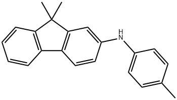 N-(4-甲苯基)-9,9-二甲基芴-2-胺 结构式