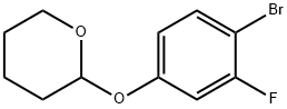 2-(4-溴-3-氟苯氧基)四氢-2H-吡喃 结构式