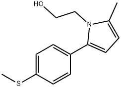 2-{2-methyl-5-[4-(methylsulfanyl)phenyl]-1H-pyrrol-1-yl}ethan-1-ol 结构式