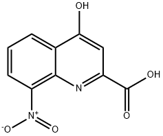 4-Hydroxy-8-nitro-quinoline-2-carboxylic acid 结构式