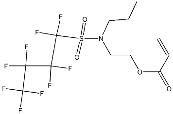 2-Propenoic acid, 2-[[(nonafluorobutyl)sulfonyl]propylamino]ethyl ester 结构式
