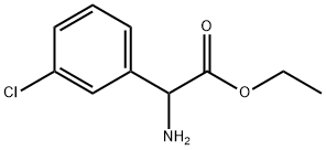 DL-3-氯苯甘氨酸乙酯 结构式
