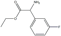 DL-3-氟苯甘氨酸乙酯 结构式
