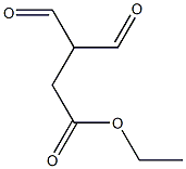 Butanoic acid, 3-formyl-4-oxo-, ethyl ester 结构式