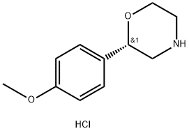 (S)-2-(4-methoxyphenyl)morpholine hydrochloride 结构式