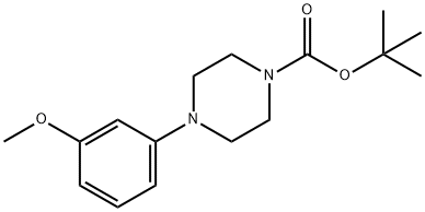 tert-butyl 4-(3-methoxylphenyl)piperazine-1-carboxylate 结构式