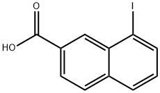 8-碘-2-萘酸 结构式