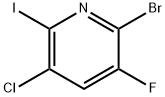 2-Bromo-5-chloro-3-fluoro-6-iodo-pyridine 结构式