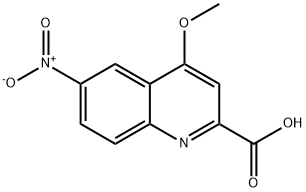 4-甲氧基-6-硝基喹啉-2-羧酸 结构式