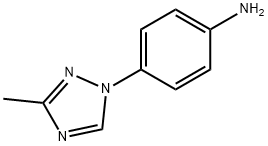4-(3-甲基-1H-1,2,4-三唑-1-基)苯胺 结构式