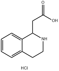 2-(1,2,3,4-四氢异喹啉-1-基)乙酸盐酸盐 结构式