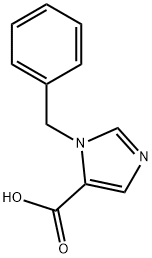 1-苄基-1H-咪唑-5-羧酸 结构式