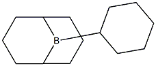 9-Borabicyclo[3.3.1]nonane, 9-cyclohexyl- 结构式