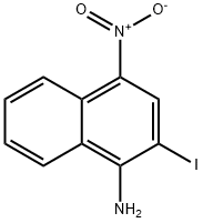 2-iodo-4-nitronaphthalen-1-Ylamine 结构式