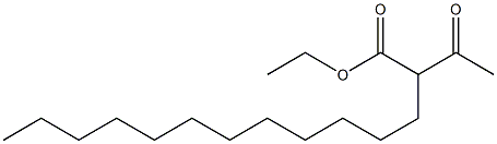 Tetradecanoic acid,2-acetyl-, ethyl ester 结构式