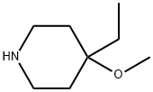 4-乙基-4-甲氧基哌啶 结构式