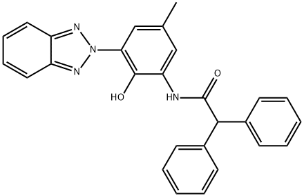 N-[3-(2H-benzotriazol-2-yl)-2-hydroxy-5-methylphenyl]-2,2-diphenylacetamide 结构式