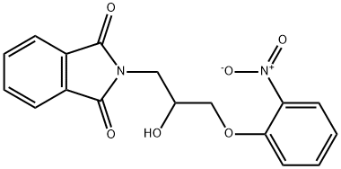 2-(3-(2-nitrophenoxy)-2-hydroxypropyl)isoindoline-1,3-dione 结构式