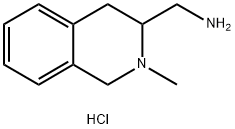 (2-甲基-1,2,3,4-四氢异喹啉-3-基)甲胺二盐酸盐 结构式