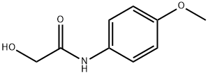 2-羟基-N-(4-甲氧基苯基)乙酰胺 结构式