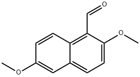 3,7-DIMETHOXY-NAPHTHALENE-1-CARBALDEHYDE 结构式
