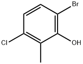 6-溴-3-氯-2-甲基苯酚 结构式