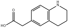 2-(1,2,3,4-四氢喹啉-6-基)乙酸 结构式