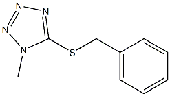 5-benzylsulfanyl-1-methyltetrazole 结构式