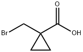 1-(溴甲基)环丙烷羧酸 结构式