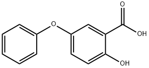 2-羟基-5-苯氧基苯甲酸 结构式