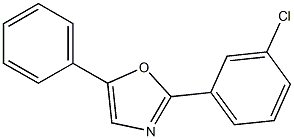 Oxazole,2-(3-chlorophenyl)-5-phenyl- 结构式