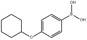 (4-环己氧基)苯基硼酸 结构式