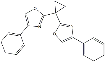 (4S,4'S)-2,2'-环丙亚基双[4,5-二氢-4-苯基噁唑] 结构式