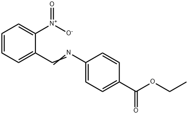 Benzoic acid, 4-[[(2-nitrophenyl)methylene]amino]-, ethyl ester 结构式