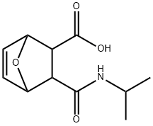 2-(propan-2-ylcarbamoyl)-7-oxabicyclo[2.2.1]hept-5-ene-3-carboxylic acid 结构式