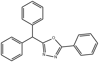 2-(diphenylmethyl)-5-phenyl-1,3,4-oxadiazole 结构式