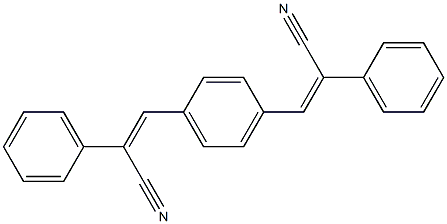 (2Z,2'Z)-3,3'-(1,4-PHENYLENE)BIS(2-PHENYLACRYLONITRILE) 结构式